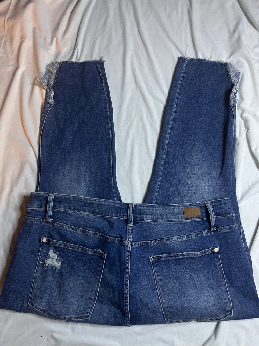 Judy Blue Distressed Skinny Jeans - Picture 10 of 13
